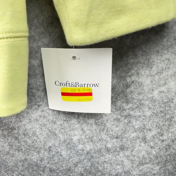 Croft & Barrow Pullover Sweatshirt Womens 3X Mellow Green 1/4 Zip Lightweight - Picture 8 of 9